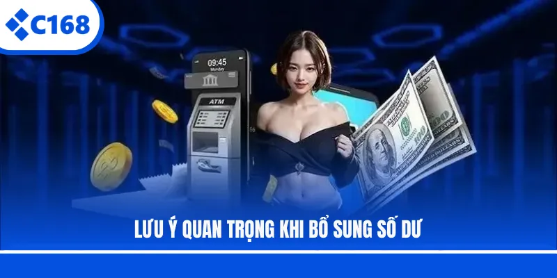 Lưu ý quan trọng khi bổ sung số dư