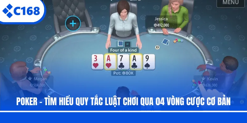 Poker - Tìm Hiểu Quy Tắc Luật Chơi Qua 04 Vòng Cược Cơ Bản